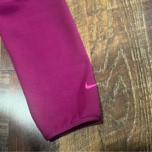 Nike Thermafit Shiny Vinyl Fleece-Lined Hooded Jacket - Picture 5 of 12